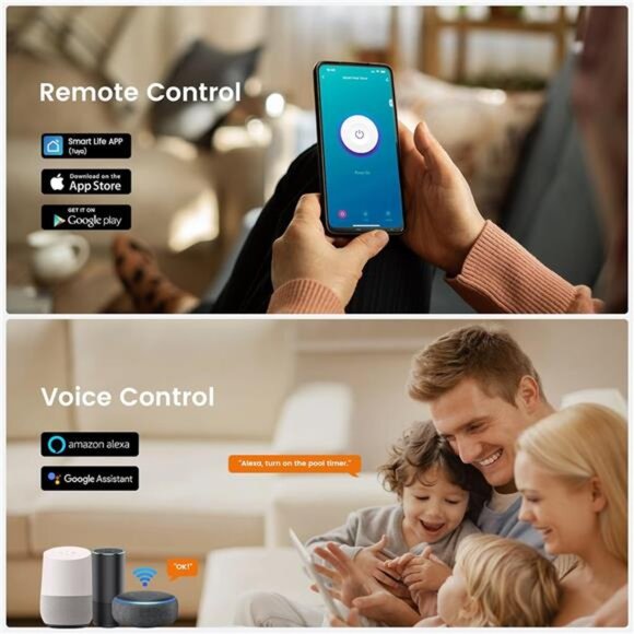 WiFi Pool Timer, Outdoor Indoor Smart Switch, 40 AMP, 2HP, 120, 240, 277 VAC - Picture 4 of 7